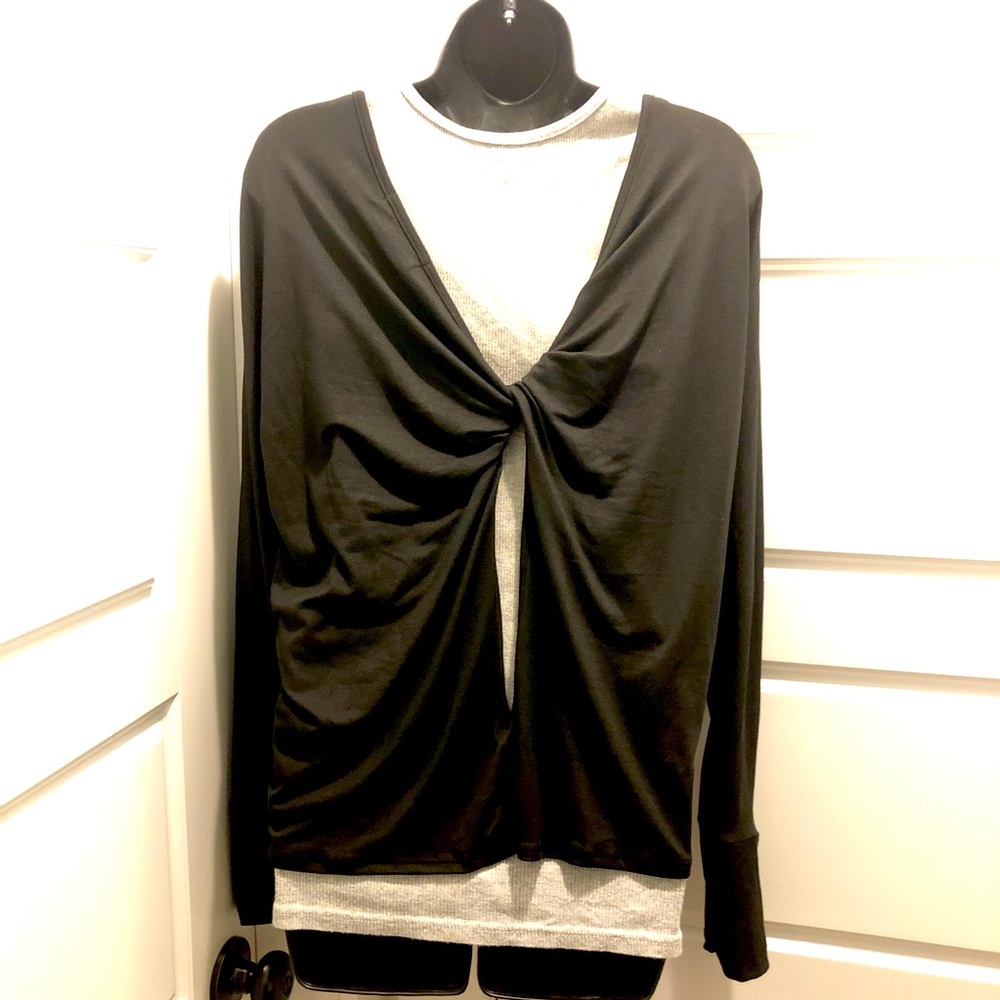 💖 NEW PARTY IN THE BACK TOP by ELDRIDGE. Solid black, size XL 🖤
